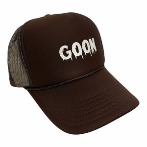 NEW VINTAGE STYLE GOON BROWN TRUCKER HAT CAP ADULT SIZ…